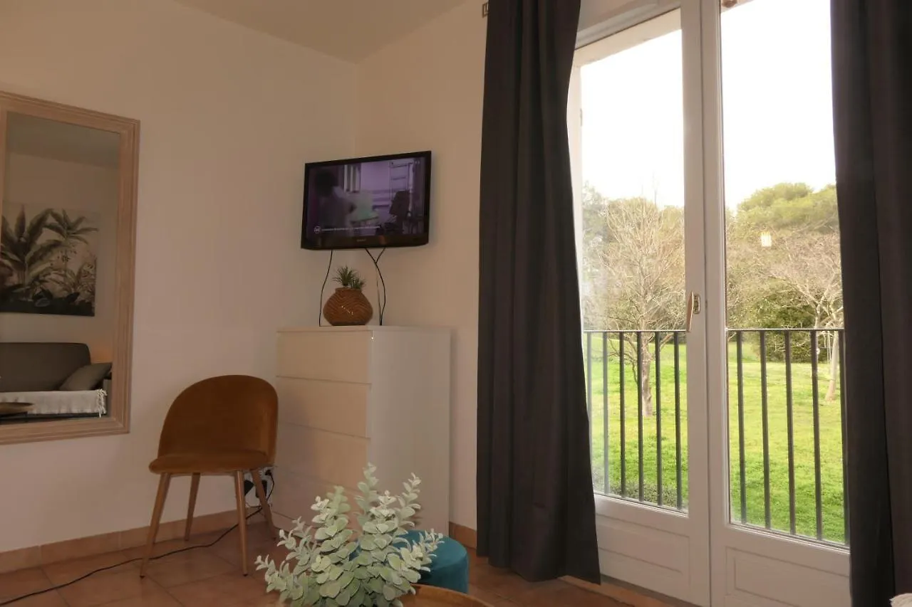 Studio meublé en face du golf côté piscine Mouans-Sartoux France